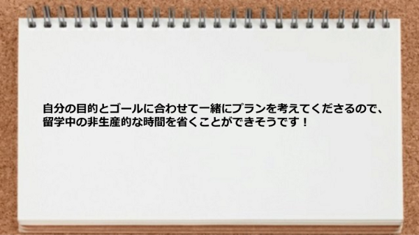 留学中の非生産的な時間を省けそうです。
